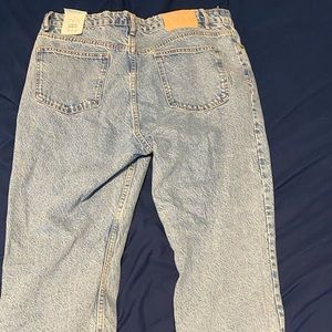 Zara light blue classic mom fit jeans, size 12